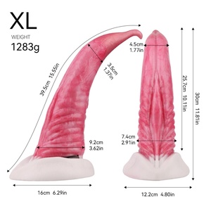 YOCY 12 Inches Big Animal <b>Dildo</b> Realistic Whale Penis Silicone Cock Artificial Animal Penis Female Masturbate Alien Cock <b>Dildo</b> - Product Image 1