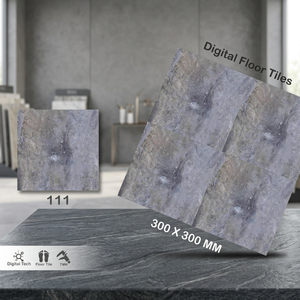 Carreaux de sol en céramique numérique émaillée 300x300mm, design bois naturel, qualité export pour revêtements de sol intérieurs - Product Image 3