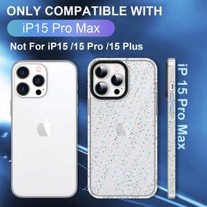 Coque de téléphone antichoc transparente, coque de téléphone mate tendance pour iPhone 15 14 13 12 11 Pro Max avec motif de pulvérisation d'huile - Product Image 3