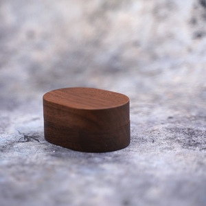 Boîte de rangement à bijoux ovale en <span class=keywords><strong>bois</strong></span> pour la maison, petite boîte portable pour bagues et boucles d'oreilles, boîte exquise pour cheveux de mère et de bébé - Product Image 3