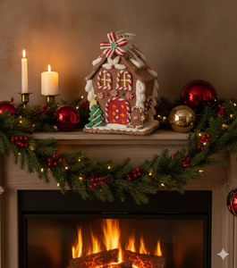 Adornos LED <span class=keywords><strong>de</strong></span> Casa <span class=keywords><strong>de</strong></span> Jengibre <span class=keywords><strong>de</strong></span> Arcilla Glaseada con Azúcar al por Mayor, Decoración Navideña Iluminada <span class=keywords><strong>de</strong></span> Hombre <span class=keywords><strong>de</strong></span> Jengibre y Bastón <span class=keywords><strong>de</strong></span> Caramelo a Granel - Product Image 3