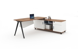 Guangzhou <span class=keywords><strong>BERSON</strong></span>, gran oferta, marco de escritorio de ordenador de oficina de cuatro asientos con ranura para Cable, patas de mesa de Metal - Product Image 3