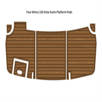 Tapis de plateforme de bain Four Winns 328 Vista en mousse EVA imitation teck pour bateau, style SeaDek MarineMat Gatorstep, auto-adhésif