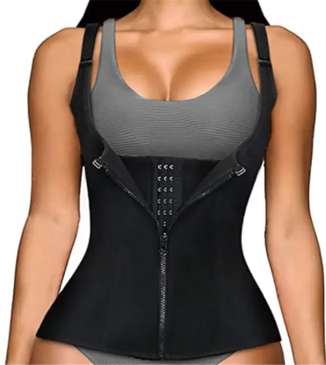 High quality Waist Trainer Latex Vest Corsets Sexy Sport Girdle Steel Boned Bustiers Corpetes Body Shaper