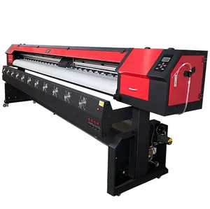 custom cheap small format 3.2m original xp600 eco solvent vinyl printer printing machine with 2 epson i3200 printheads