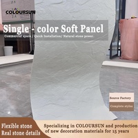 Revêtement mural extérieur léger en faux ardoise, pierre flexible, panneau d'ardoise de 3 mm, imperméable pour revêtement mural extérieur