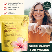 Gummies personnalisées pour l'équilibre féminin : Probiotiques premium, extrait vaginal, vitamines et probiotiques pour l'équilibre du pH féminin