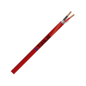 TIANJIE - 1.0mm2 1.5mm2 2.5mm2 2C UL المدرجة محمية الصلبة النحاس الأحمر سترة من كلوريد متعدد الفينيل كابل إنذار حريق FPLR كبل أمان - Product Image 1