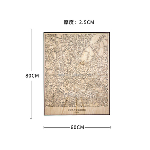 Mappa della città personalizzata 2026 mappa tagliata al Laser mappa incisa decorazione della parete per il regalo di anniversario - Product Image 4