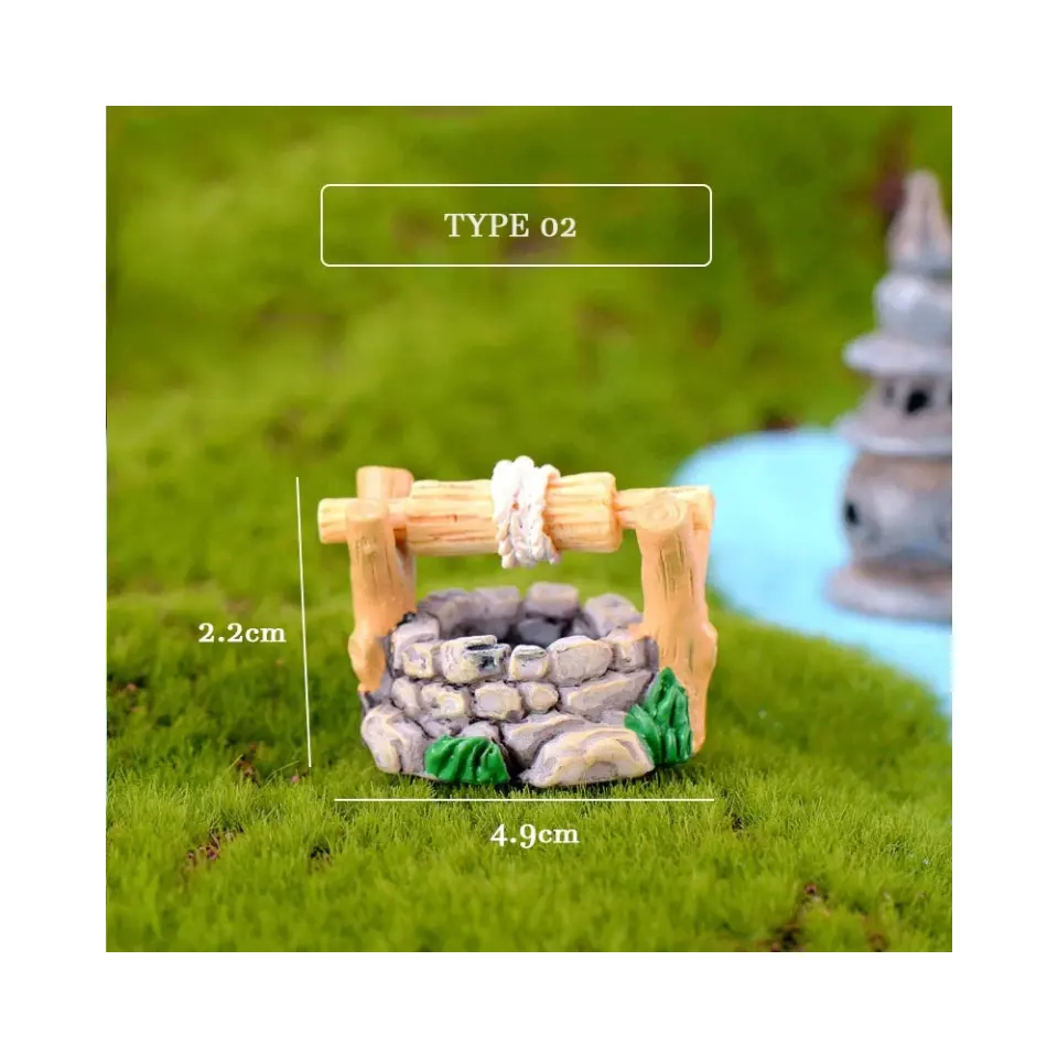 Antieke Boog Goed Model Hars Diy Tuin Miniaturen Decoraties Vintage Huis Waterput Sprookjesachtige Tuin Feest Ornament