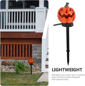 Lanterne solaire citrouille en gros, artisanat, décorations d'Halloween, piquets, décoration d'ambiance pour festivals et jardins - Product Image 6