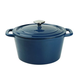 Four hollandais rond <span class=keywords><strong>en</strong></span> <span class=keywords><strong>fonte</strong></span> Offres Spéciales avec revêtement <span class=keywords><strong>en</strong></span> émail Casserole avec couvercle et double poignée - Product Image 1