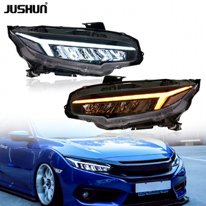 JUSHUN Blanc LED Phares Dragon Aile Style Installation Facile Promotion Des Ventes pour <span class=keywords><strong>Honda</strong></span> <span class=keywords><strong>Civic</strong></span> 2016-2021 Mise À Niveau 12V Nouvelle Ampoule - Product Image 1