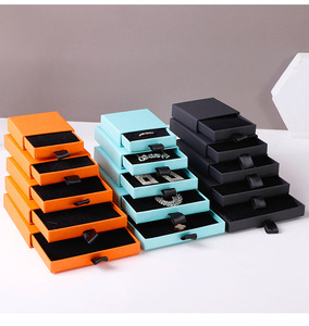 2025 ý tưởng sản phẩm mới bán buôn nhỏ mỏng Vòng cổ trang sức hộp giấy 6*6*1.7cm bông tai vòng cổ hộp đồ trang sức cho thương mại điện tử - Product Image 5