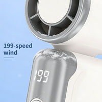 Mini ventilateur diffuseur d'arômes portable, ventilateur parfumé à affichage numérique, rechargeable par USB, 199 vitesses, silencieux, ventilateur de refroidissement parfumé