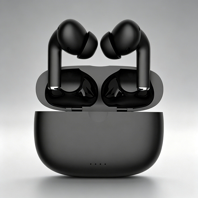 Tws True Wireless Earbuds With Charging Case Type C IpX4 Noise Cancelling Long Battery Life 8 Hours Composite