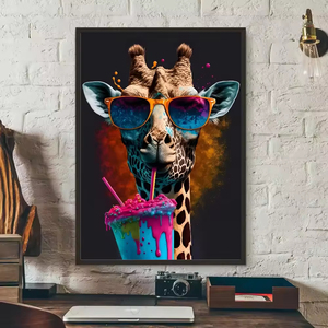 Art mural haute définition mettant en vedette divers animaux mignons, adapté à la maison, au salon, au <span class=keywords><strong>bar</strong></span> et à la décoration esthétique. - Product Image 5