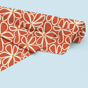 قماش حريري ساتان مطبوع رقمياً بنقوش زهور جميلة مخصص من WF، قماش حريري لامع ومرن للنساء لجميع المواسم - Product Image 4