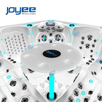 JOYEE Europe Nordic Spabad Isolé Aristech Acrylique Balboa 5 Personnes Spa Piscines Extérieur/Intérieur Bain à remous Bain à remous