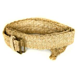 เข็มขัดป่านธรรมชาติแบบ D-ring ศิลปะแห่งงานแฮนด์เมด - Product Image 1