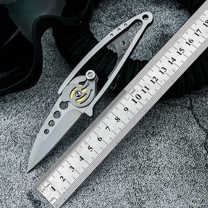 D2 Steel DIY Industrial OEM Pocket Knife 420 Steel Handle Versatile Outdoor <b>Camping</b> Survival <b>Multi</b>-functional EDC <b>Tool</b> Daily - Product Image 6