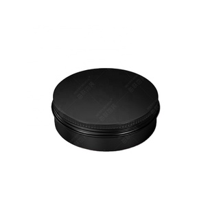 50ml 100ml 150ml Black Aluminum Tin Can Metal Seamless Packaging Custom logo Portable Empty Aluminum Can Jar 30ml 60ml - Product Image 3