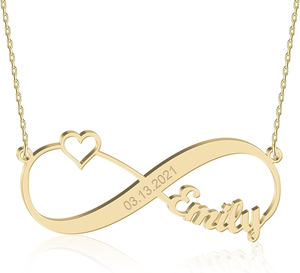 Collier Pendentif Personnalisé en Acier Inoxydable avec Lettre, Bijou en Métal Façonné, Étanche, Modèle Emily - Product Image 2