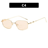 Kacamata Hitam Pria Wanita 9528 New Square Irregular Bingkai Logam Fashionable Retro Klasik Kacamata Matahari Logo Custom Lunette De Soleil