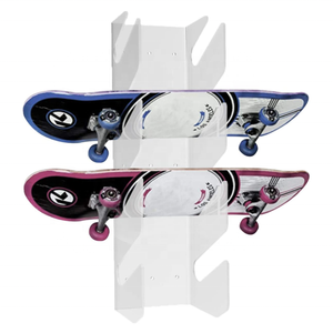 Skateboard Rack Wall Mounted Acrylic Skateboard Storage Display Rack