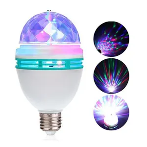 Bombilla LED giratoria para iluminación de escenario, luz Bungee para habitación, Flash KTV, bola mágica