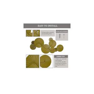 Arte de pared de metal artesanal con acento decorativo antiguo para hogares, hoteles y espacios comerciales, fácil instalación incluida - Product Image 3