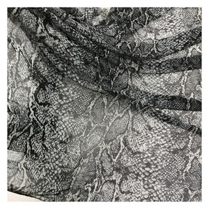 Tela de malla elástica con estampado digital de piel de serpiente para ropa deportiva y trajes de baño, ligera, tipo tricot, de fábrica. - Product Image 4