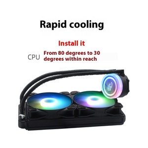 Ventilador de CPU Silencioso Wankang Chengyu 240 Directo de Fábrica, RGB LED, Rodamiento Cerámico, Disipador de Calor de Cobre y Aluminio, Refrigeración Integrada - Product Image 2