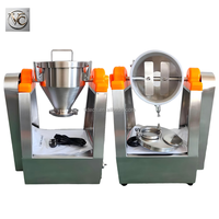 FKJX Mélangeur à tambour motorisé en acier inoxydable 2-100 kg, pulvérisateur, machine à mélanger les poudres