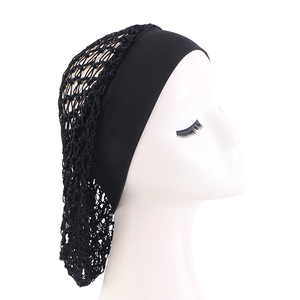 Gorro de Dormir HZM-26141 para Mujer, Gorro de Noche para Cabello Largo con Banda Ancha y Cómoda, Gorro de Malla de <span class=keywords><strong>Crochet</strong></span> para Protección del Cabello - Product Image 2