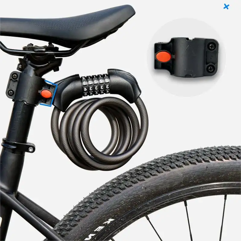 Lucchetto per bici antifurto sicurezza accessori per chiave chiave chiave cavo blocco MTB bici da strada lucchetto per bici da ciclismo accessori per bici