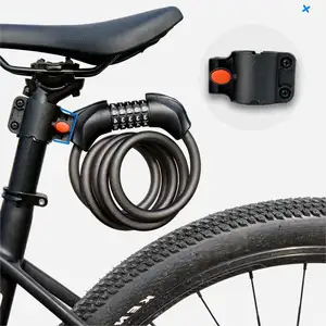 Bike Lock Anti Theft Security Bicycle Accessories Key Password Cable Lock MTB Road Bike Motorcycle Cycling Lock Bike Accessories