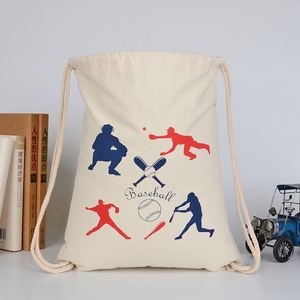 Mochila con Cordón y Logotipo Personalizado, Bolsas Promocionales de Lona de Algodón Ecológicas, Bolsa Deportiva Plegable para Gimnasio, Deportes al Aire Libre - Product Image 3