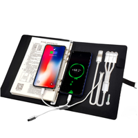 Power Bank Gift Set Mobile Power A5 Journal Notebook Avec Poches Et Usb Sans Fil nouvelles idées de produits 2025
