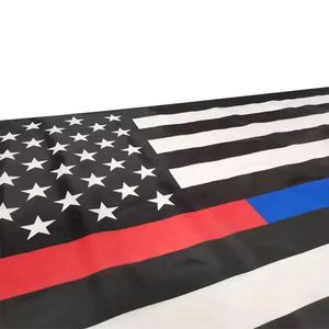 Hot Trending Products Custom Printing Design 3x5ft 90x150cm US Thin Blue Red Striped Outdoor USA American <b>Flags</b> - Product Image 5