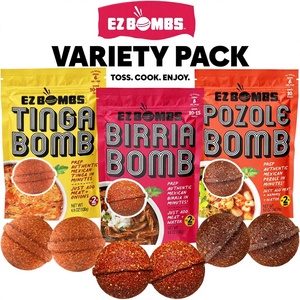 EZ Bombs Variety Pack : Bombes d'épices mexicaines authentiques pour tacos, nachos, soupe de pozole avec de vrais piments, herbes et repas rapides et savoureux - Product Image 4