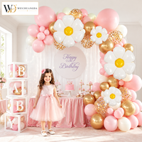 Kit d'arche de ballons papillon pour fête d'anniversaire, mariage, cérémonie d'ouverture, festival, décorations de célébration, toile de fond rose et violette