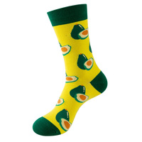 Chaussettes mi-mollet, design original classique pour fruits et aliments, chaussettes techniques tricotées pour hommes et femmes