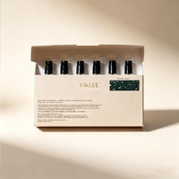 Coffret Découverte de Parfums Miniatures Premium 6 pièces, Boîte Cadeau en Papier à Couvercle Rabattable pour Eau de Parfum, Échantillons d'Huiles Essentielles 1.5/2/2.5ml