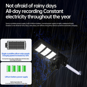 Wistino bên ngoài 20000 mAh năng lượng mặt trời Powered an ninh máy ảnh phát hiện chuyển động năng lượng mặt trời ánh sáng đường phố với CCTV <span class=keywords><strong>Camera</strong></span> 4 gam - Product Image 4