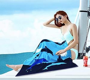 Toalla de Playa Grande de Lujo, 100% Algodón, Impresión Reactiva Personalizada, Suave y Gruesa, Promocional - Product Image 4