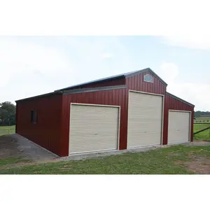 Prefabricated Steel Warehouse Garage Mini Warehouse Design Buildings Storage 20 X 40 Steel Building Car Warehouse