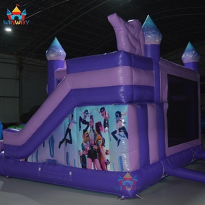 Top Ranking 1 Commercial K-POP Style Demon Hunters Inflatable Bouncy <b>Castle</b> Combo with Slide for Outdoor Party - Product Image 5