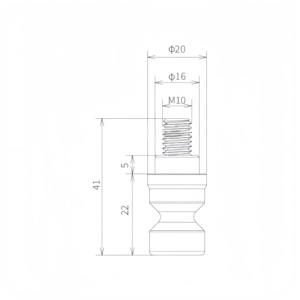 Tige de serrage 96 mm 3A-110194 pour étau auto-centrant <span class=keywords><strong>M10</strong></span> - Product Image 2