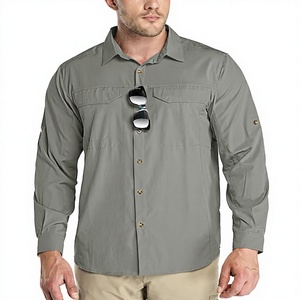 Camisa Deportiva de Manga Larga, Ligera, Transpirable, Tejida, Sólida, de Secado Rápido, para Actividades al Aire Libre, para Viajes Diarios, a la Moda, Precio de Fábrica - Product Image 2